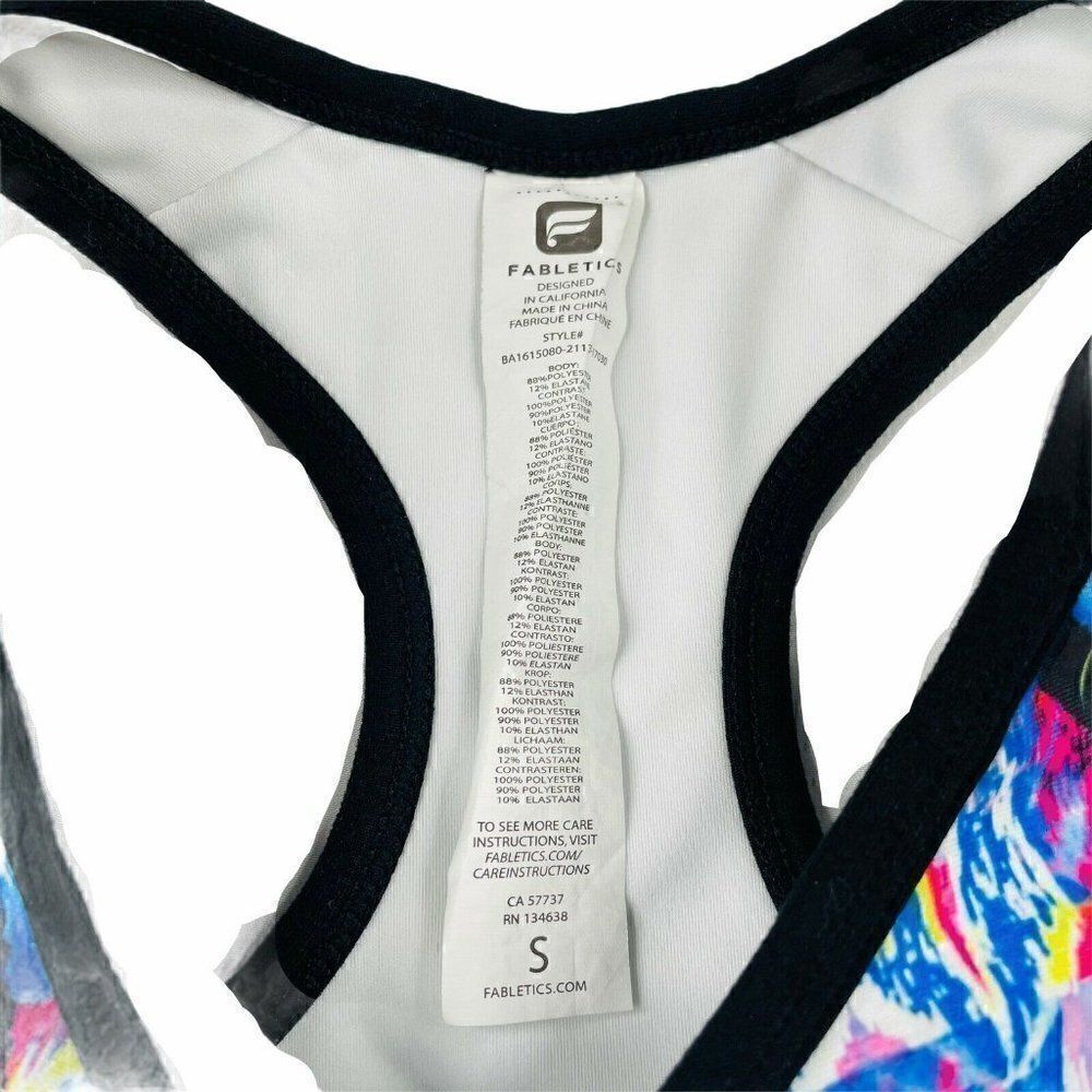 Fabletics Sylvia Sports Bra Reef Black - Picture 4 of 7